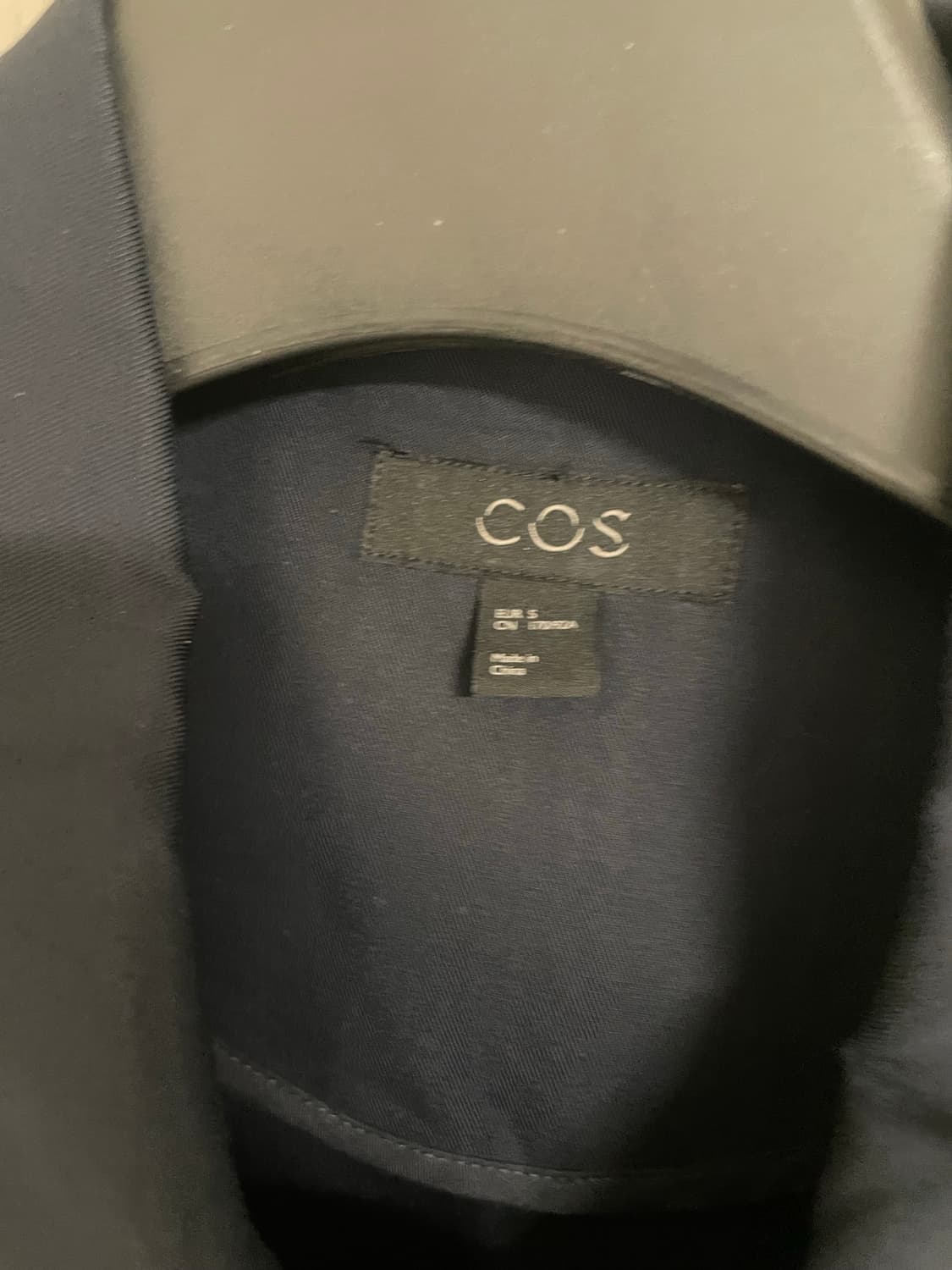 COS 코스 오가닉 코튼 셔츠 자켓 네이비 S 상품이미지3
