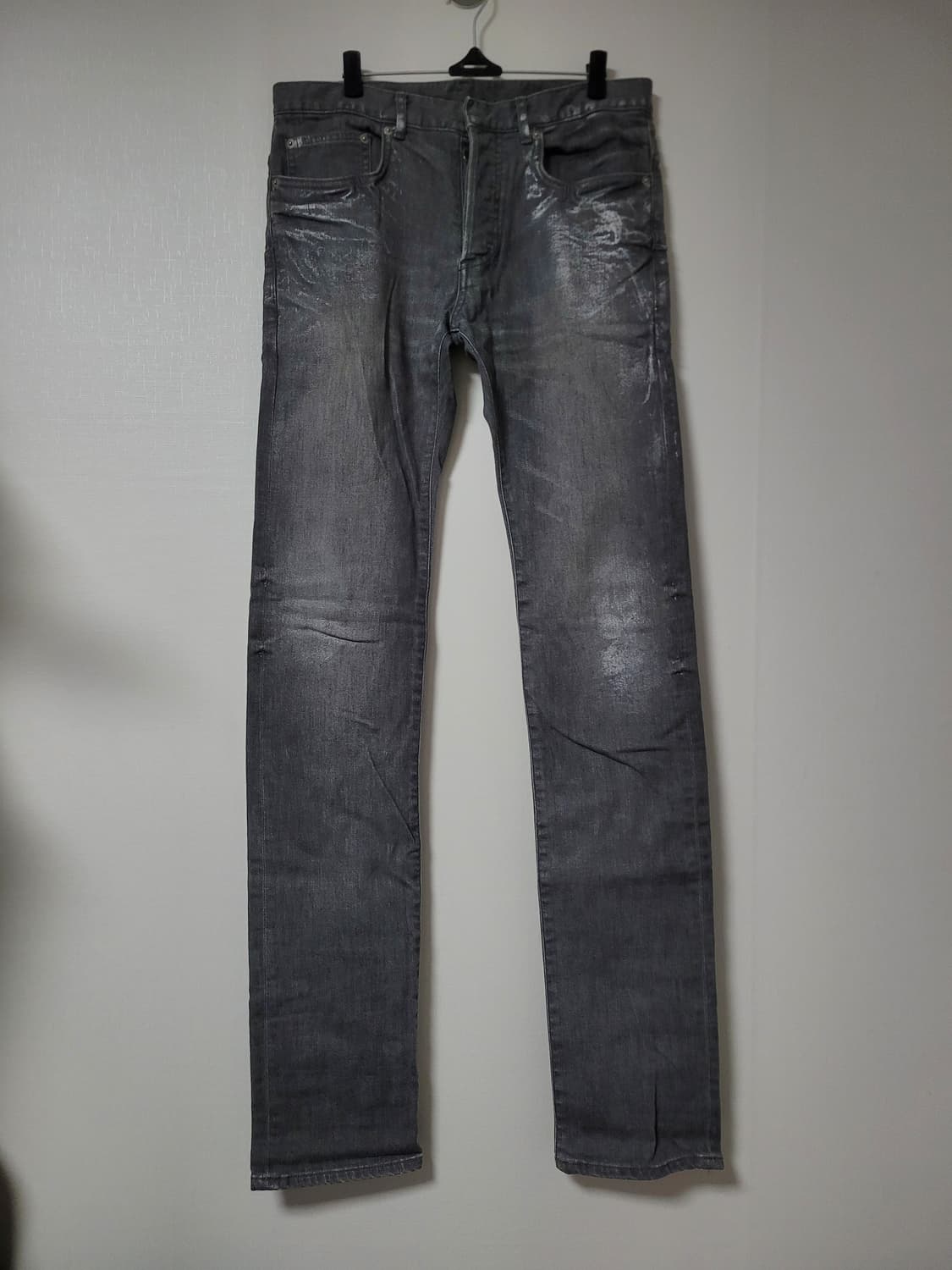 Dior homme 주름가공 펄 코팅진 상품이미지1