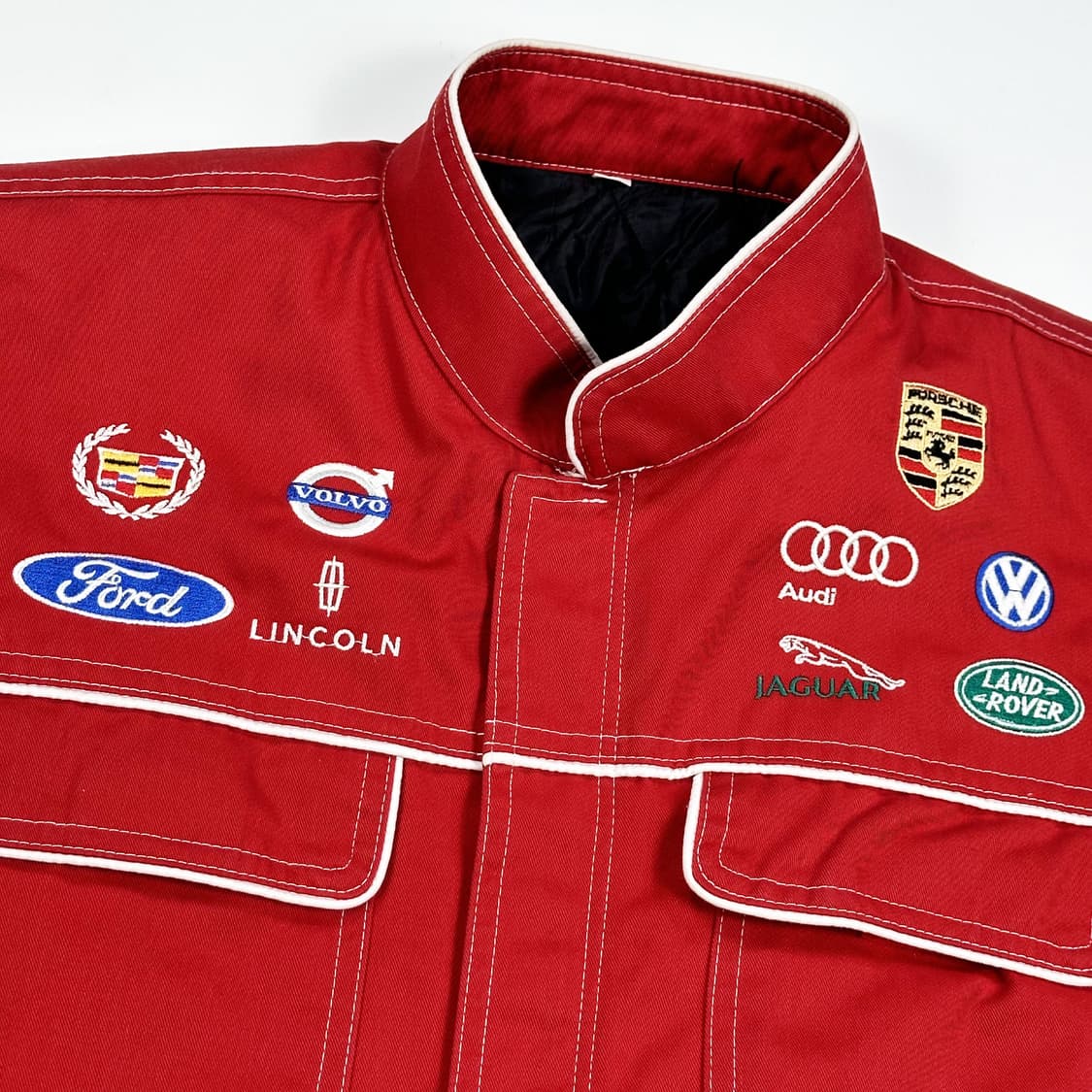 VTG 빈티지 싱글 레이싱 자켓 레드 M 상품이미지4