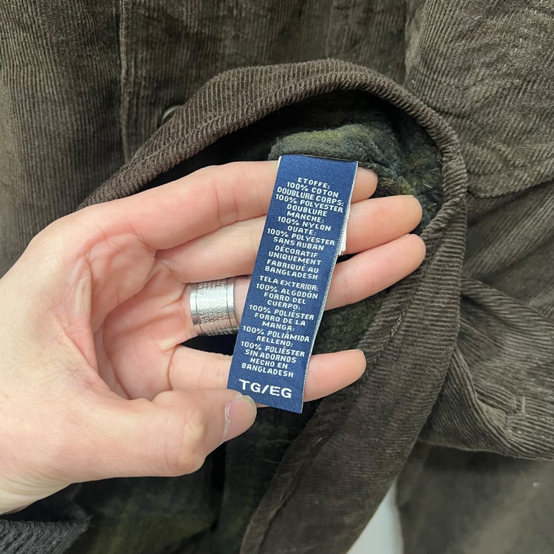 90s 챕스 랄프로렌 코듀로이 셔츠 자켓 XL 상품이미지5