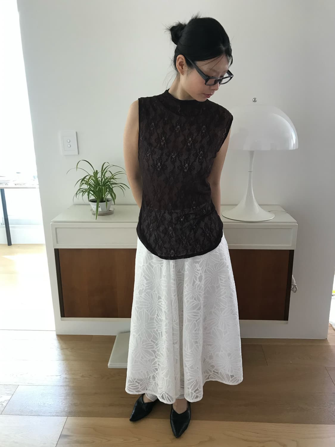 vintage lace skirt 상품이미지5