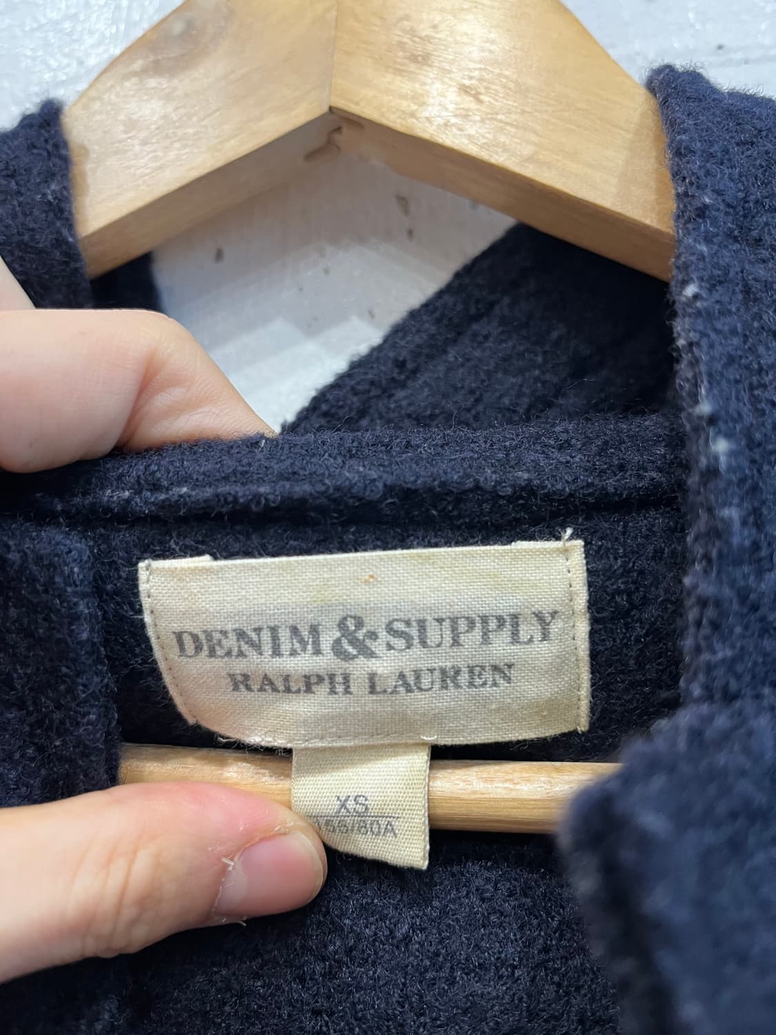 폴로 데님앤서플라이 울 더플코트 네이비 상품이미지5
