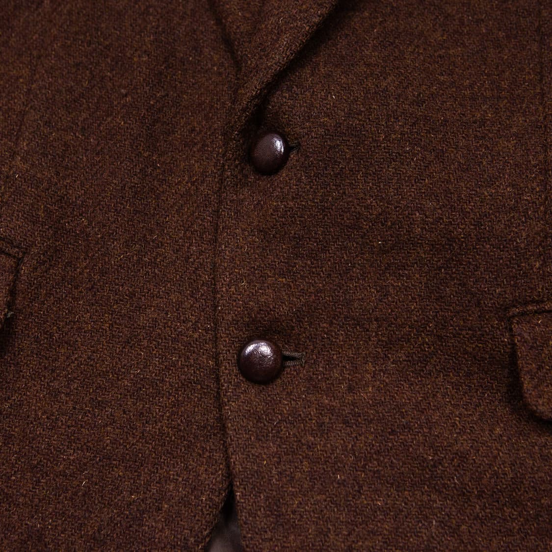 80s 해리스 트위드 울 블레이저 자켓 브라운 상품이미지3