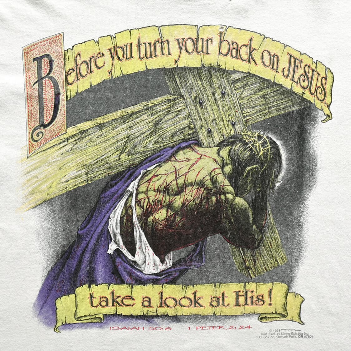 90s Jesus 지저스 빈티지 티셔츠 상품이미지3