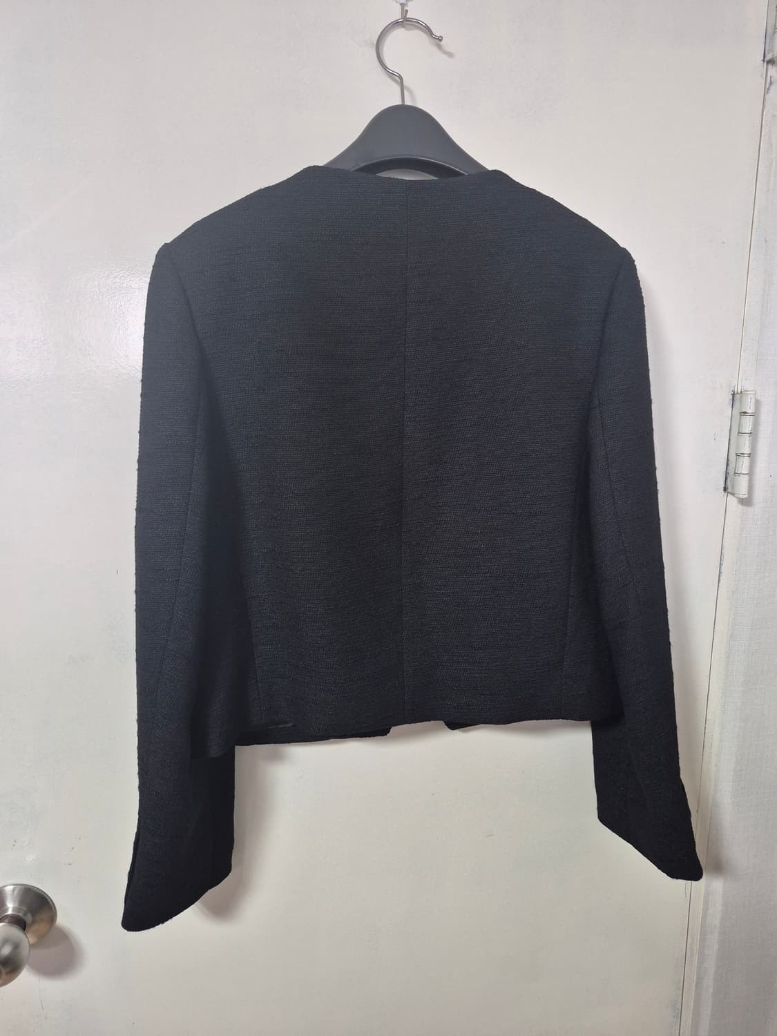 26SS 인사일런스 스냅 디테일 트위드 자켓 BLACK 상품이미지4