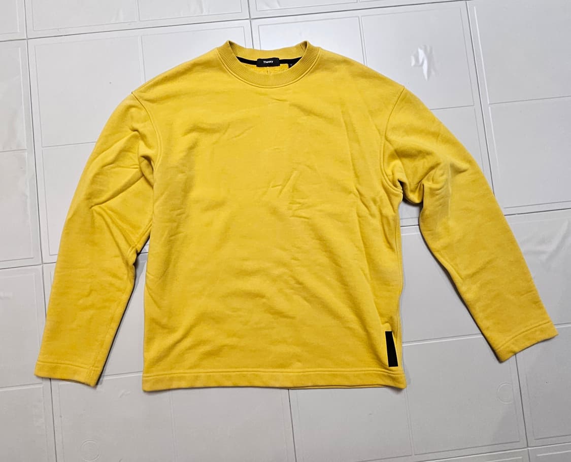 띠어리 머스타드 기모 맨투맨 티셔츠 100 상품이미지1