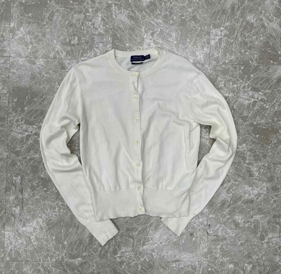 폴로 랄프로렌 아이보리 피마코튼 걸즈 가디건 상품이미지2