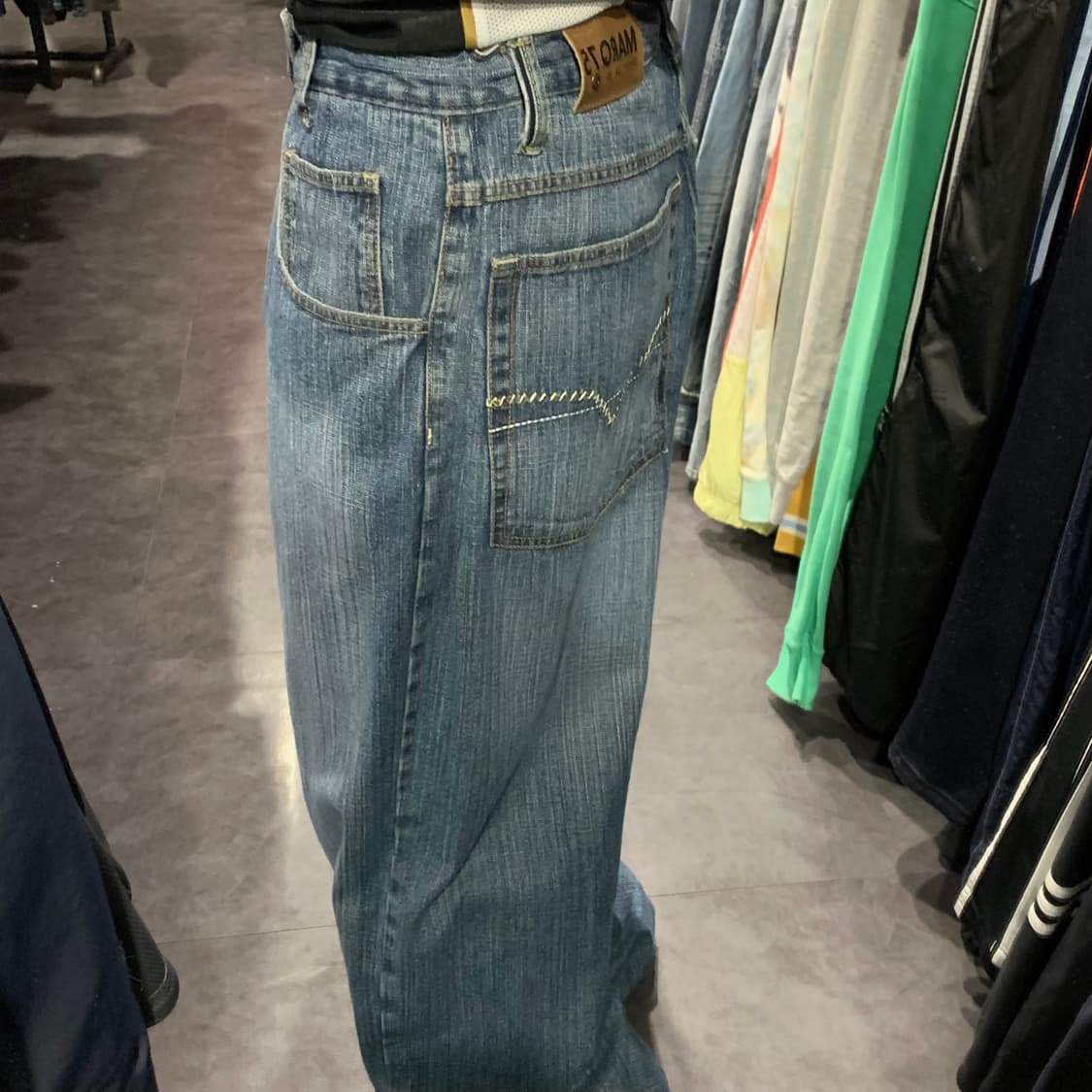 [IM] MARQ75 슬럽 워싱 힙합 데님 팬츠 상품이미지7