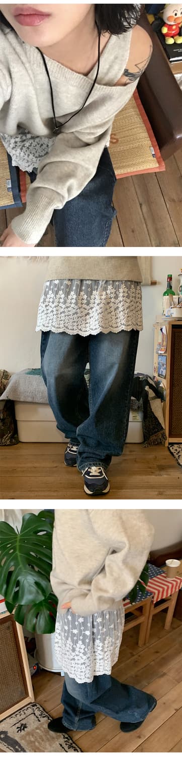 Festo Vintage Wide Jeans (YL/DY/DB) 상품이미지7