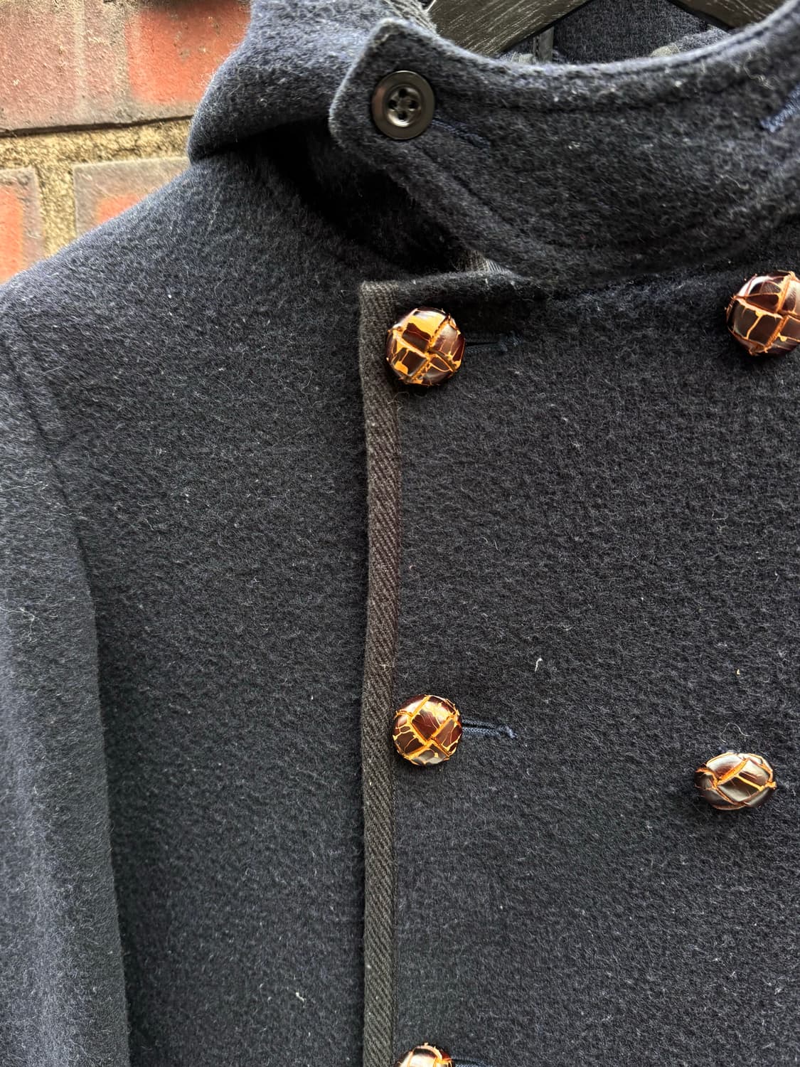 Danton 단톤 네이비 더블 울 후드자켓  상품이미지6