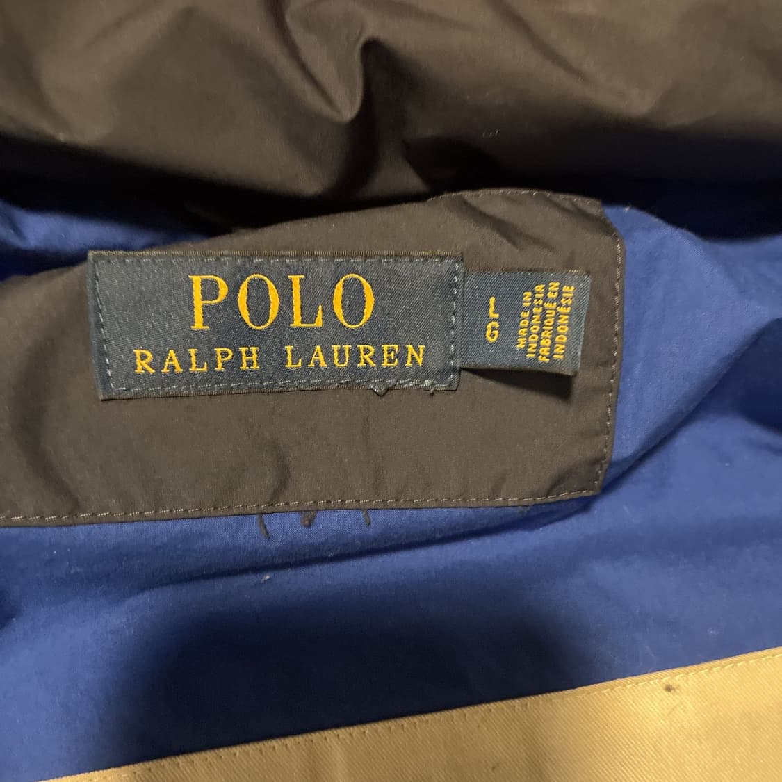 폴로 랄프로렌 레터링 다운 패딩 네이비 상품이미지7