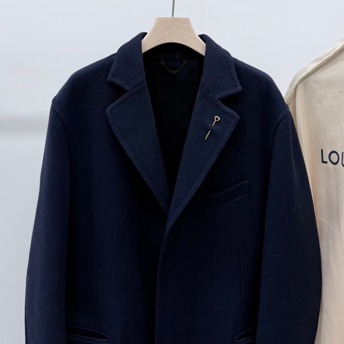 [S+급/52] 루이비통 모노그램 더블 페이스 울 코트 자켓 다크네이비 상품이미지2