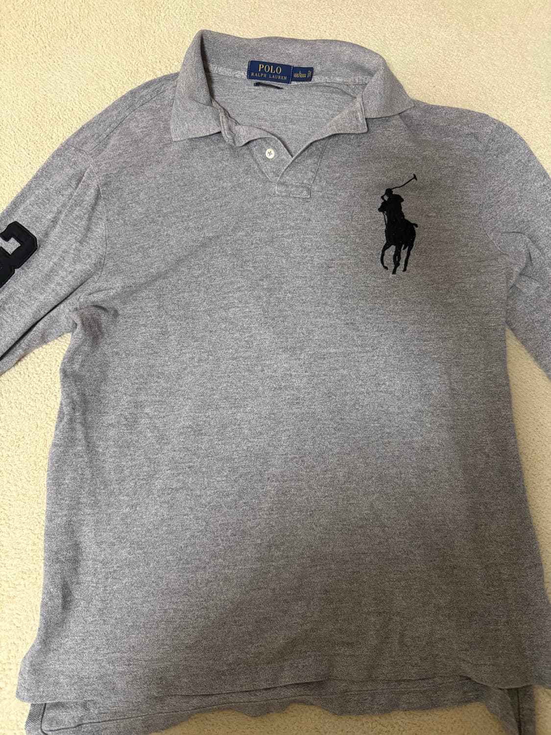 폴로 빅포니 긴팔 카라 티셔츠 상품이미지1