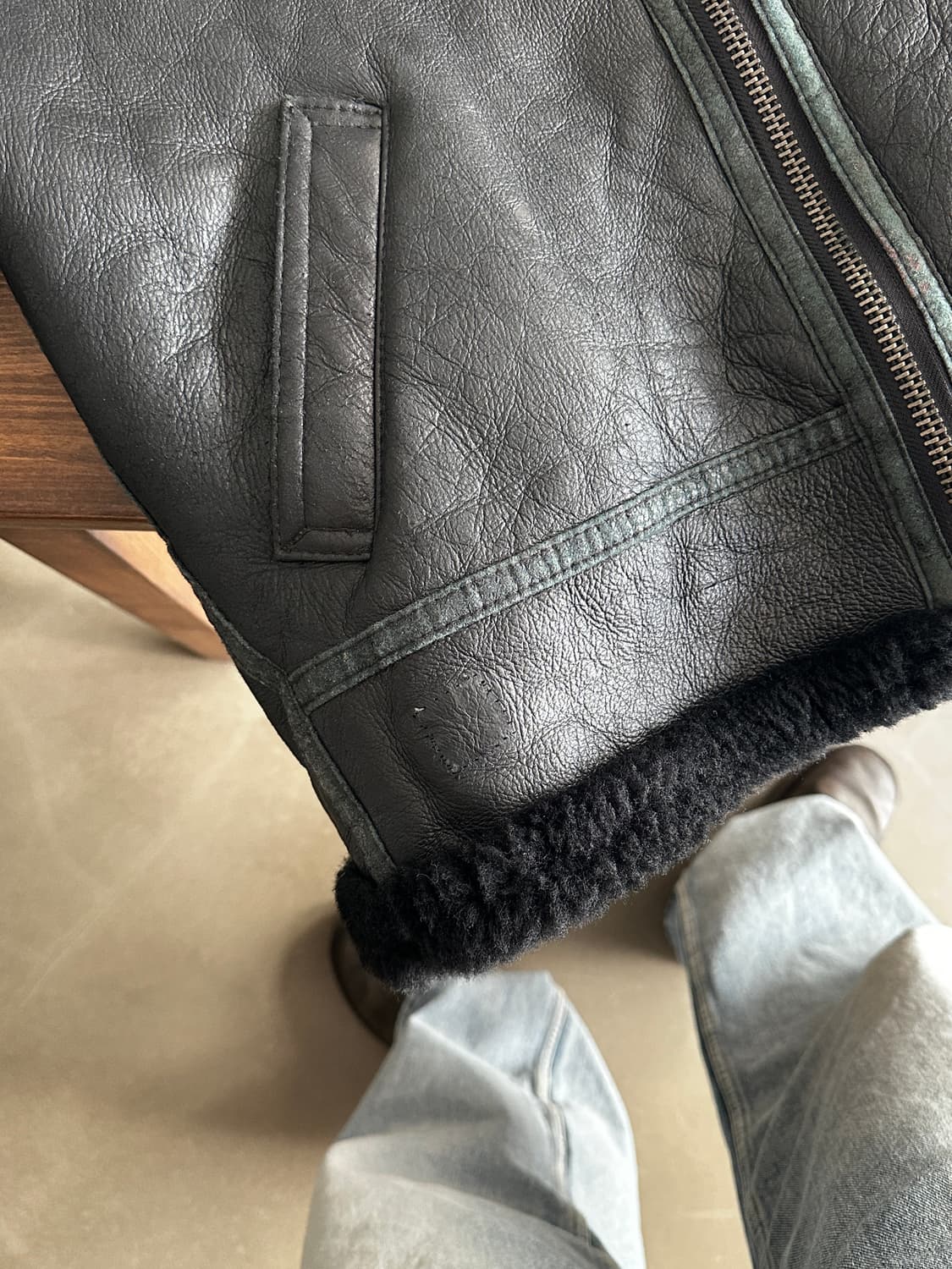 Type B-3 us army 폭격기 플라이트 무스탕 자켓 상품이미지8