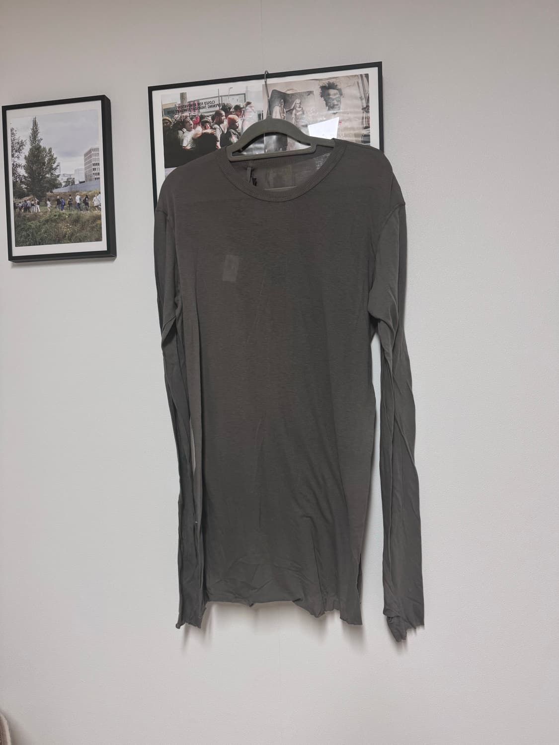 [S] boris bidjan saberi 11 크루넥 코튼 롱슬리브 탑 상품이미지1