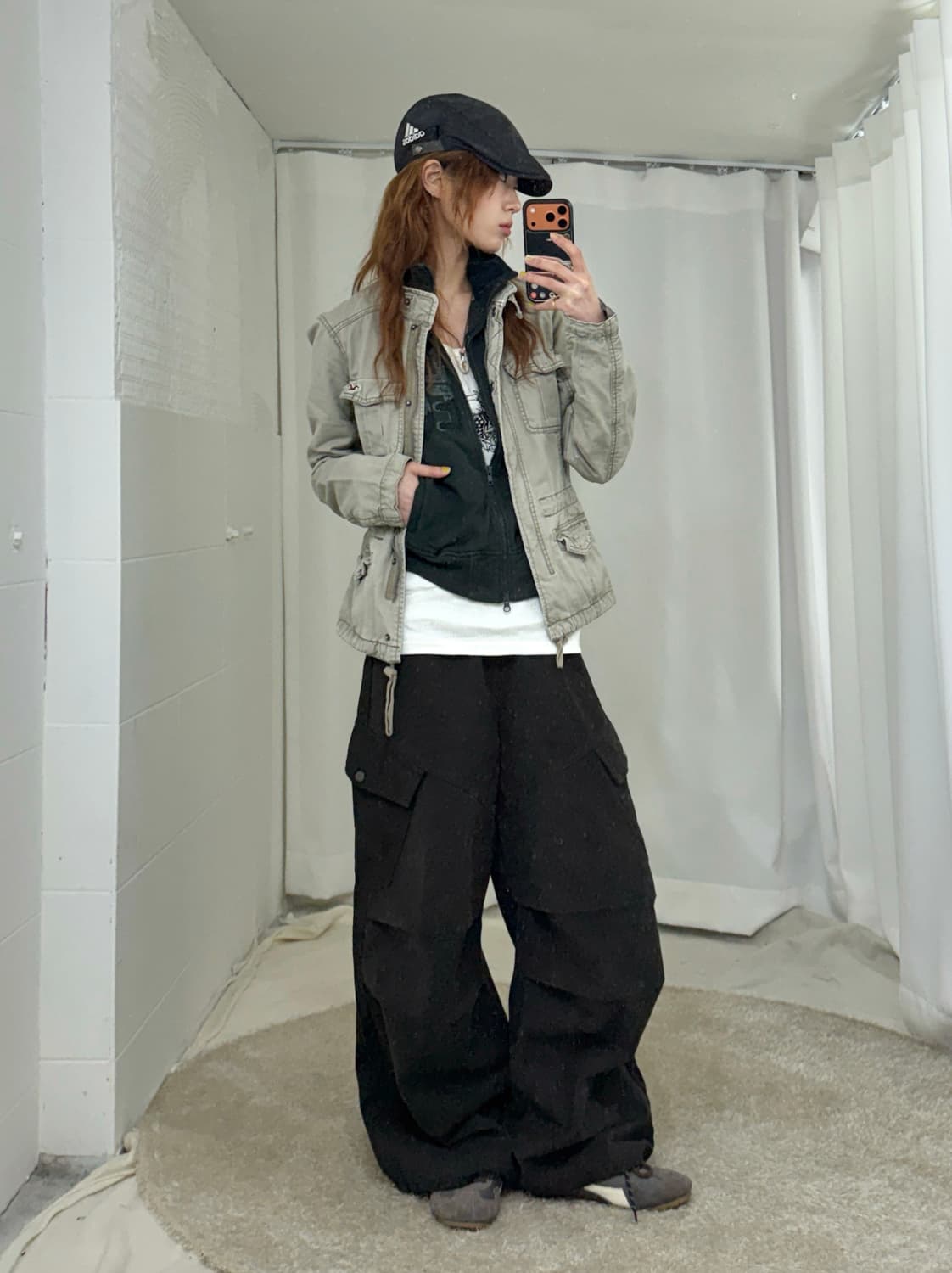 홀리스터 야상 자켓 카키 데일리 그런지 힙 코디 세트 상품이미지1