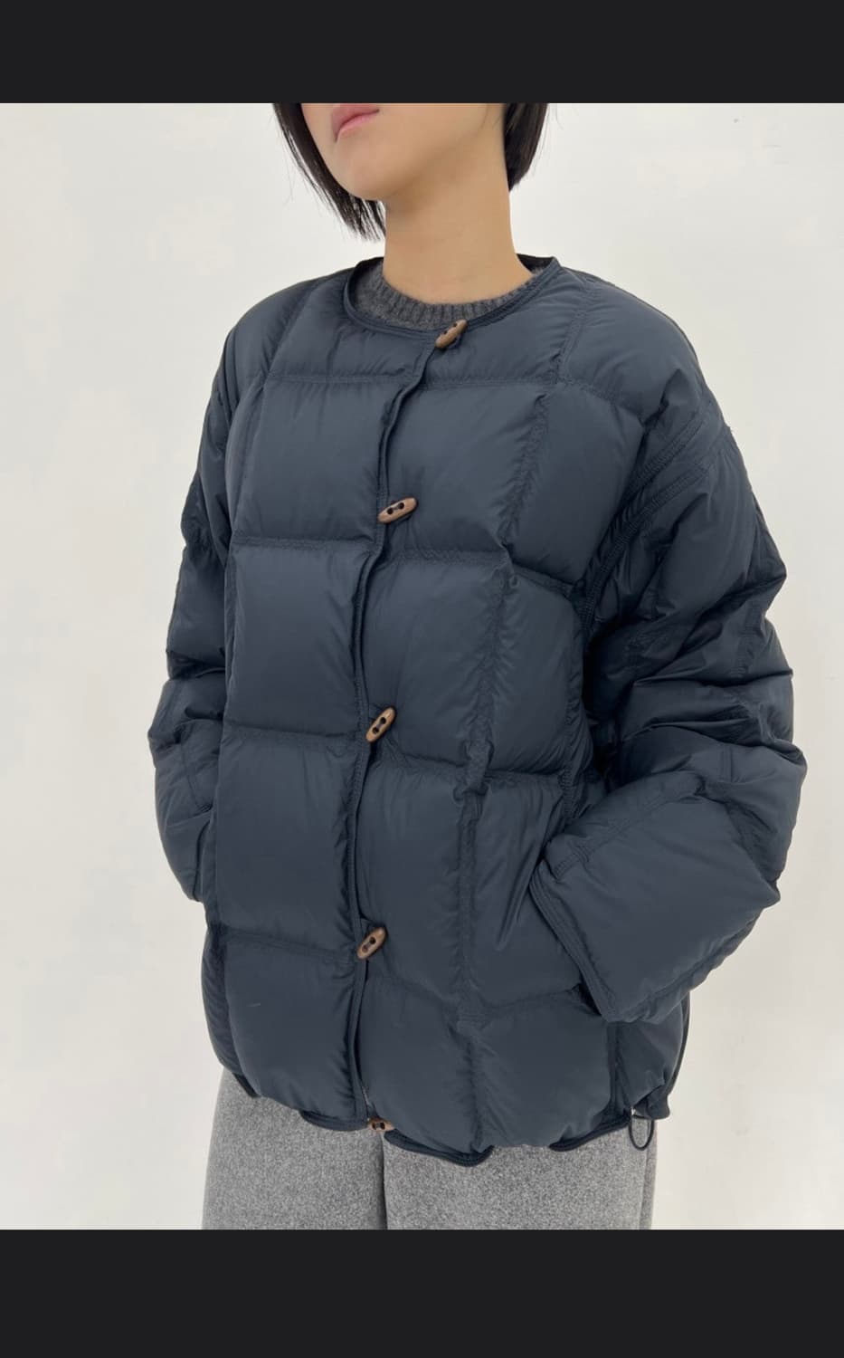 바이민 구스 머플러 패딩 상품이미지3