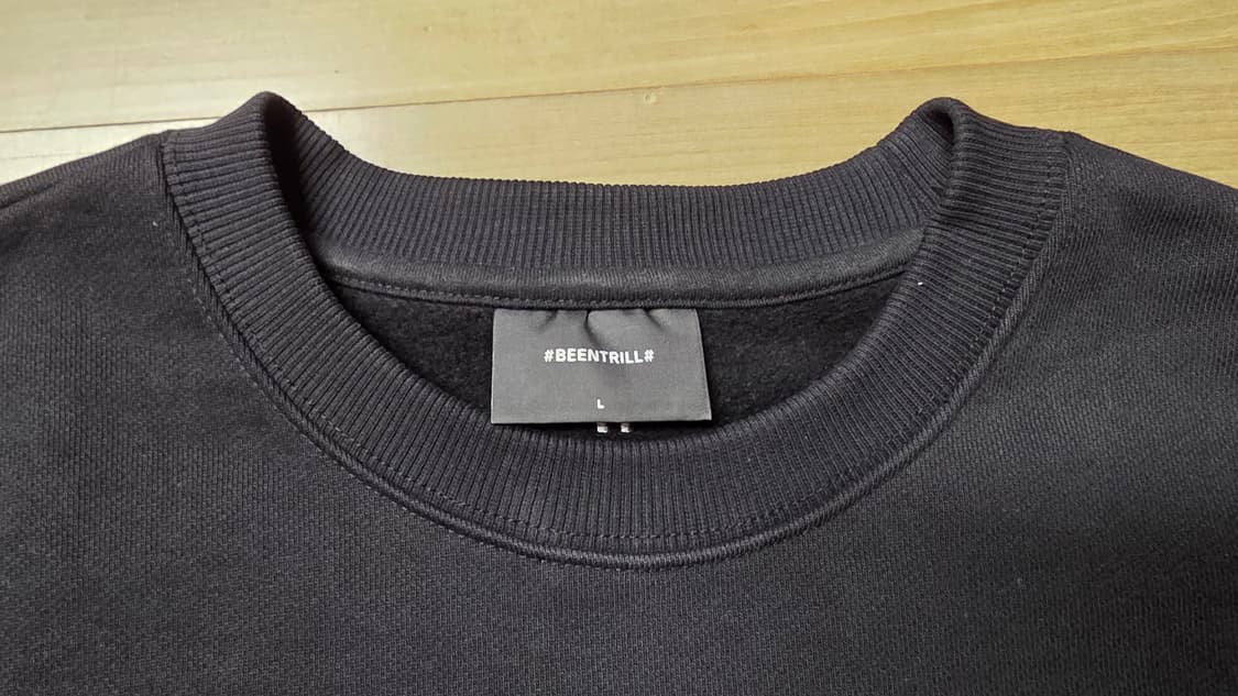 [신동품]빈트릴 맨투맨 / L사이즈 세미오버핏 상품이미지6