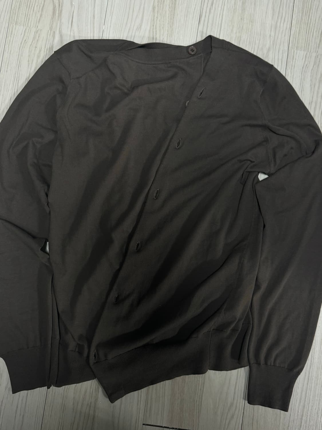 EE 가디건 브라운 L 판매 상품이미지3