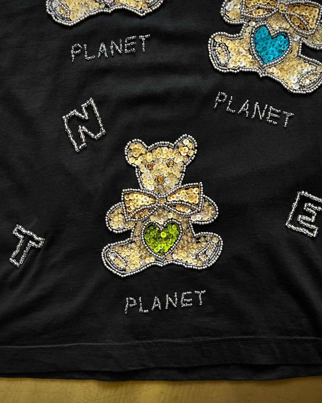 GINZA MAGGY Swarovski Jewel Bear T-Shirt 상품이미지6