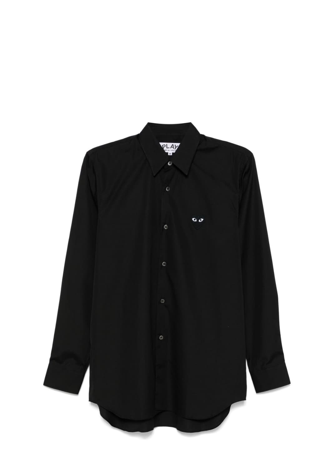 꼼데가르송플레이 Heart-patch poplin shirt, 블랙계열, 상품이미지1