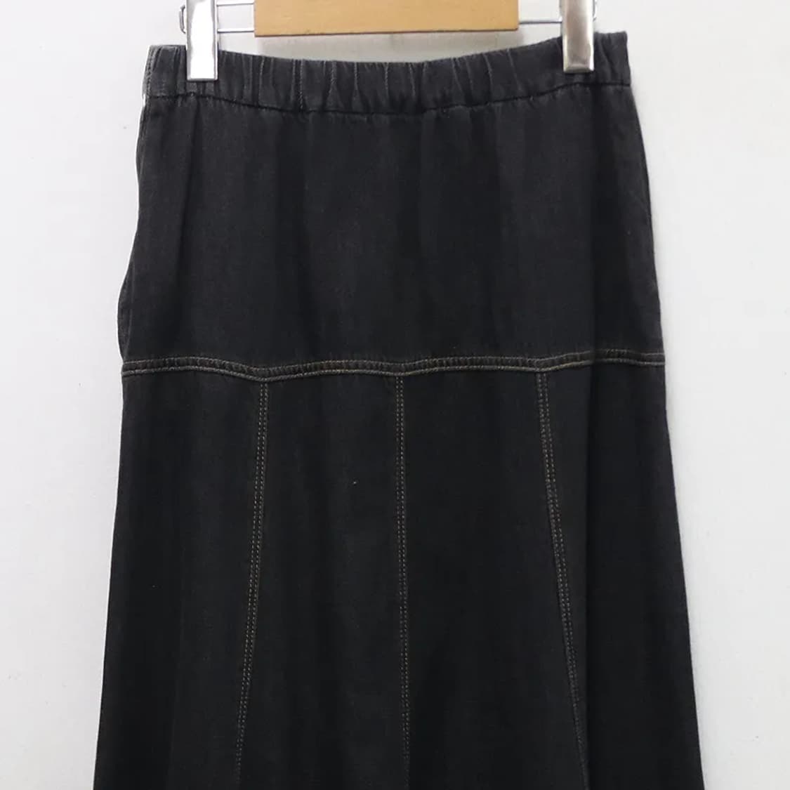 CECICA BLUE 흑청 스티치 롱스커트 59445 상품이미지5