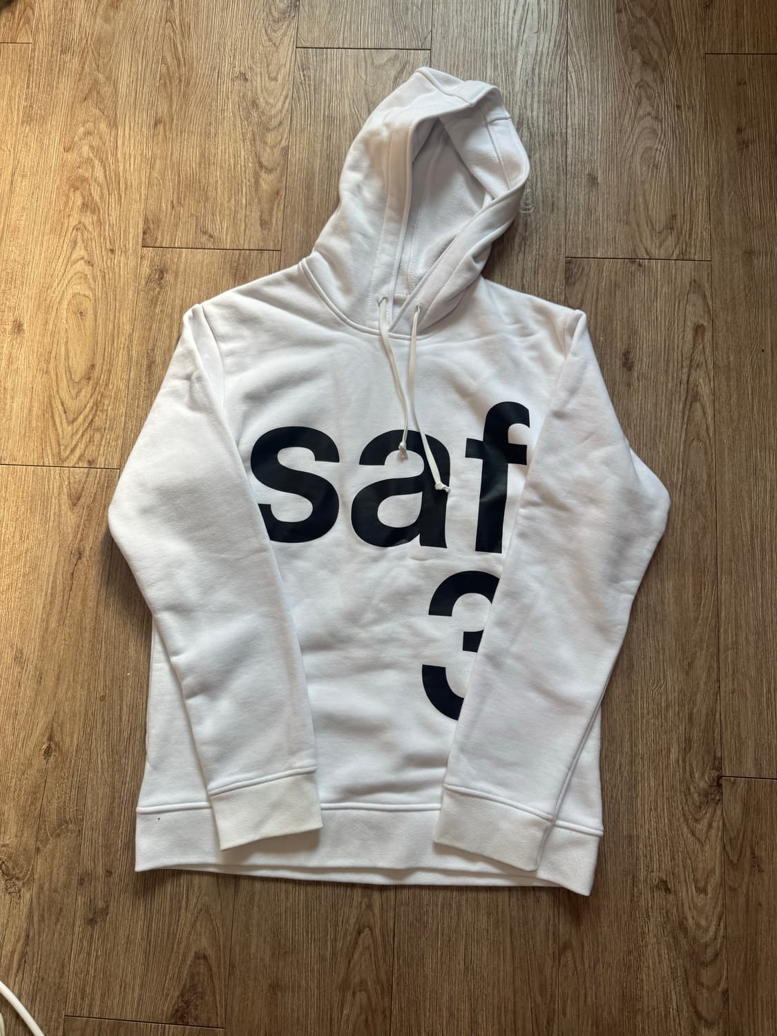 사파리스팟 화이트 후드티 사이즈 2 상품이미지1