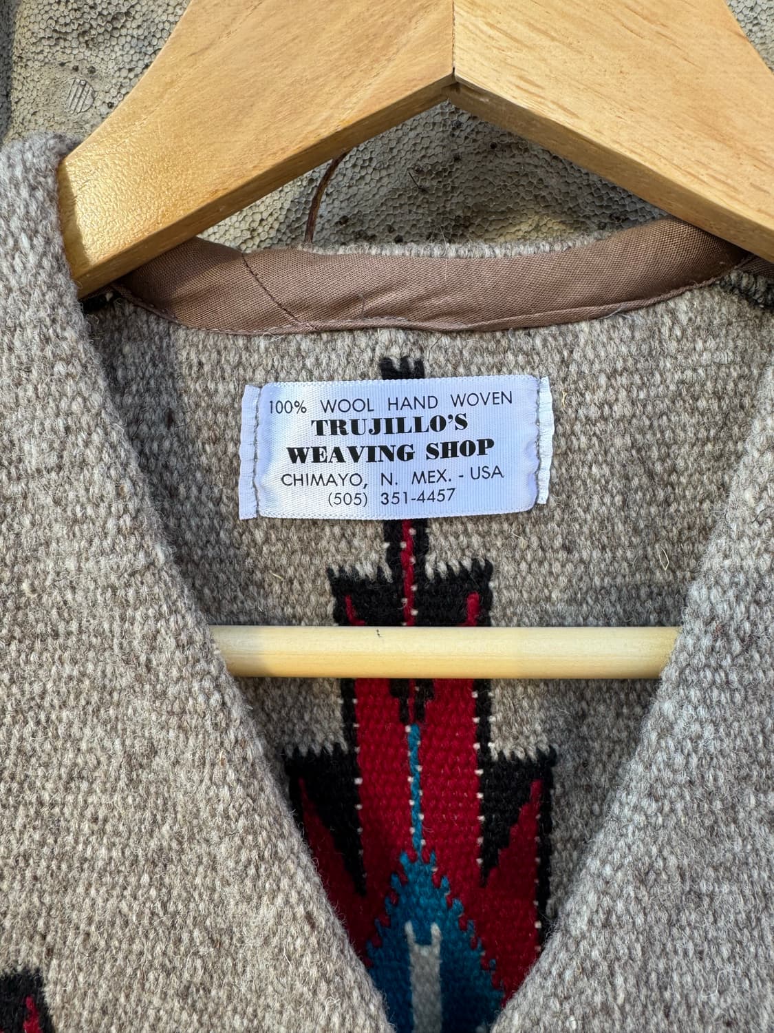 트루히요스 핸드 우븐 울 웨스턴 네이티브 콘쵸버튼 오르테가 치마요 베스트 상품이미지6