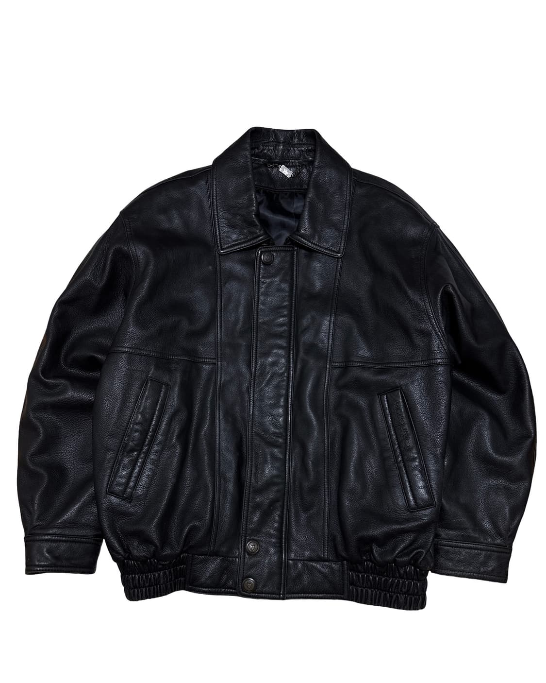 vtg 양가죽 레더 블루종 봄버 자켓 상품이미지1