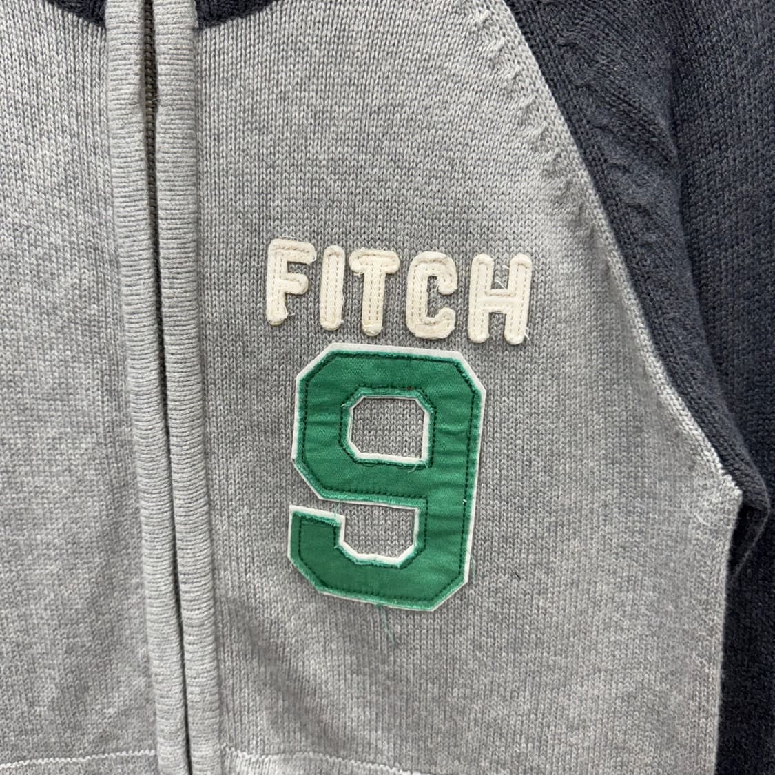 00s 아베크롬비 자켓 전면 피치 로고 디테일 니트 집업 상품이미지5