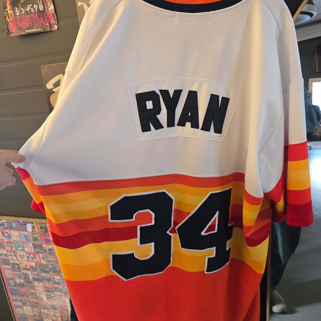 칸예착용 미첼앤네스 휴스턴 아스트로스 레트로 져지 2XL 상품이미지5