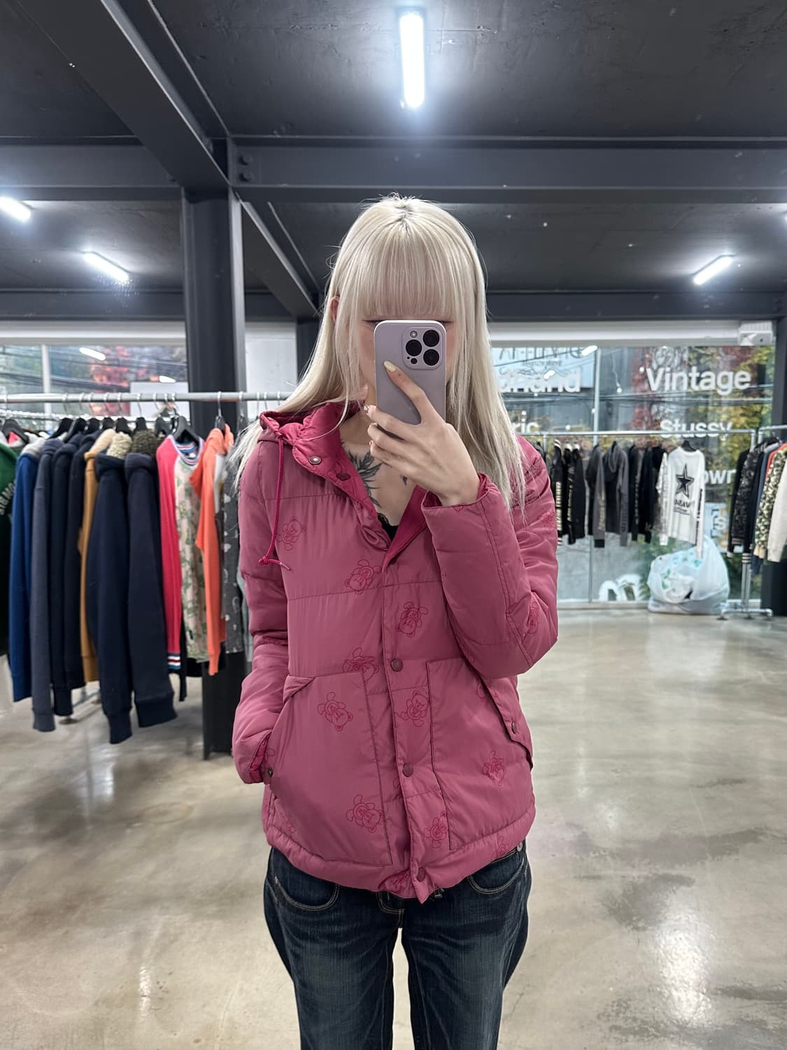 히스테릭글래머 퍽베어 리버시블 패딩 상품이미지1