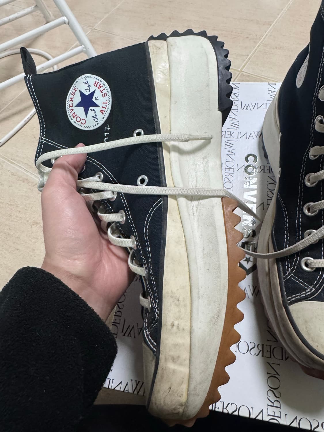 Jw앤더슨 컨버스 런스타하이크 280사이즈 상품이미지2