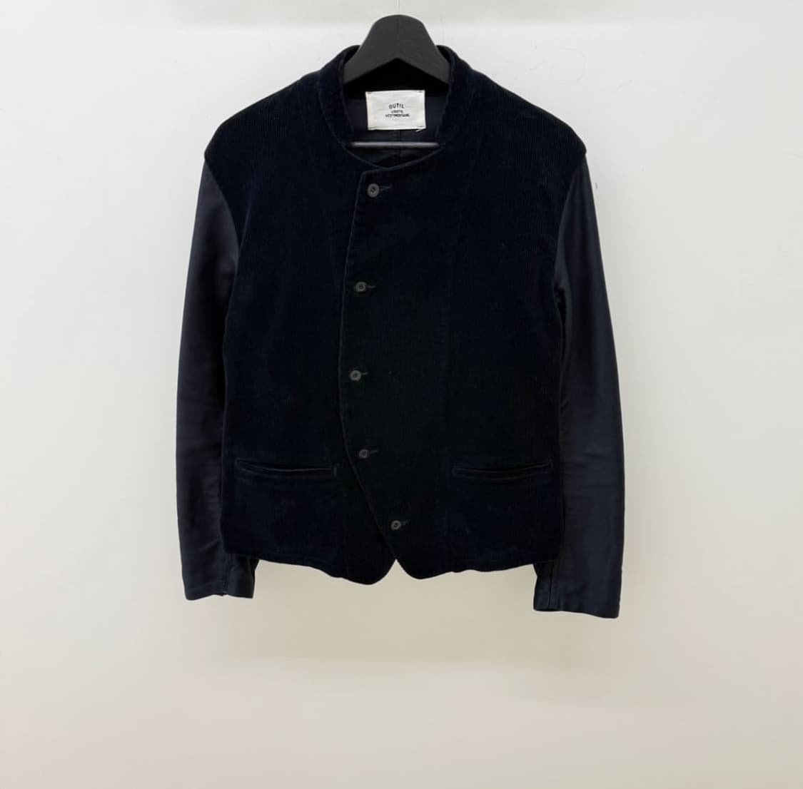 우티 (outil) 코듀로이 몰스킨 비대칭 자켓 상품이미지3