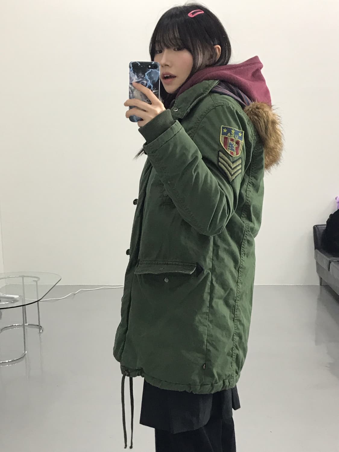 Levi's military bomber midi jacket 상품이미지3