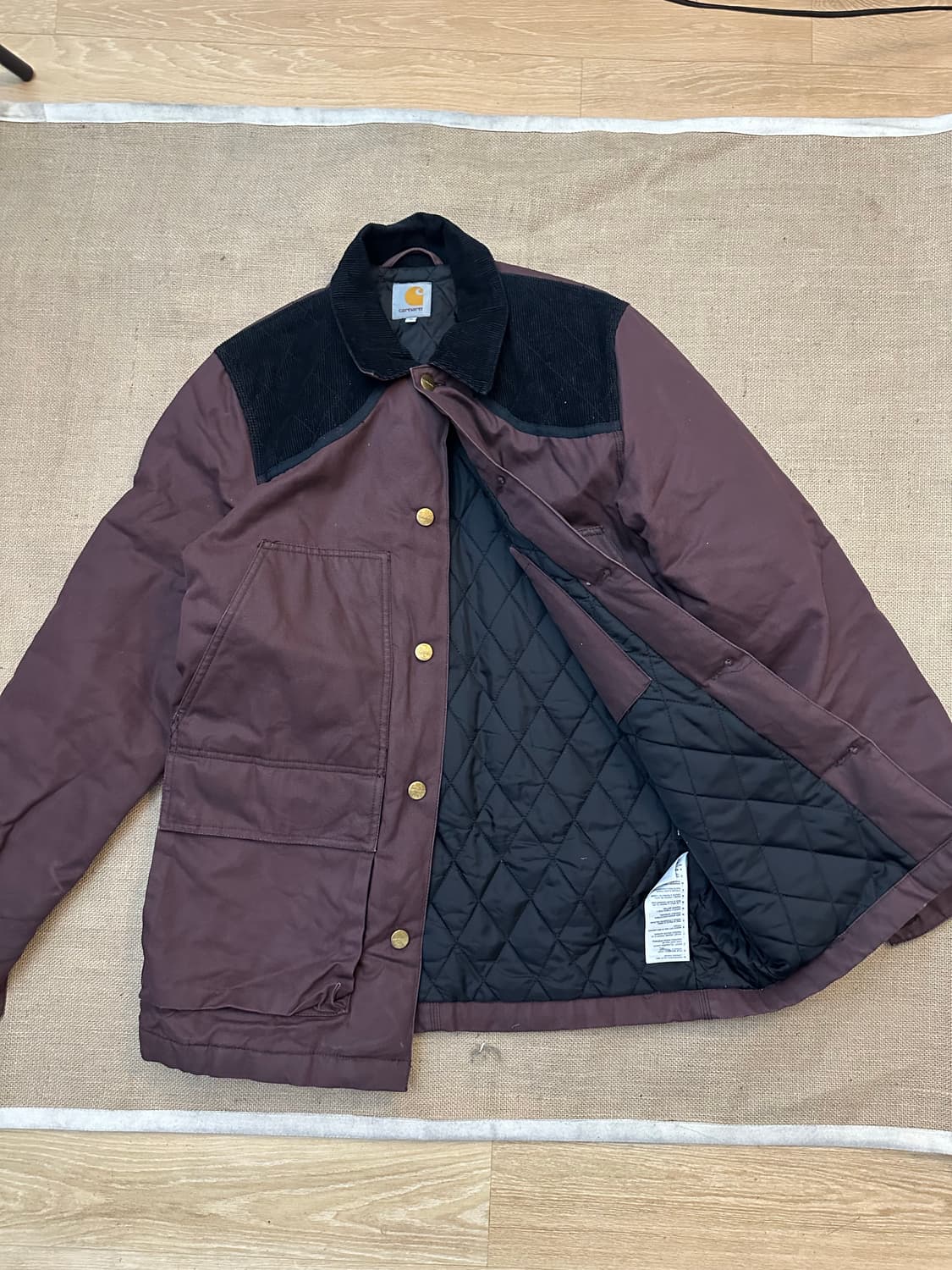 칼하트 쉘터 코트 M 버건디(95-100) 상품이미지4