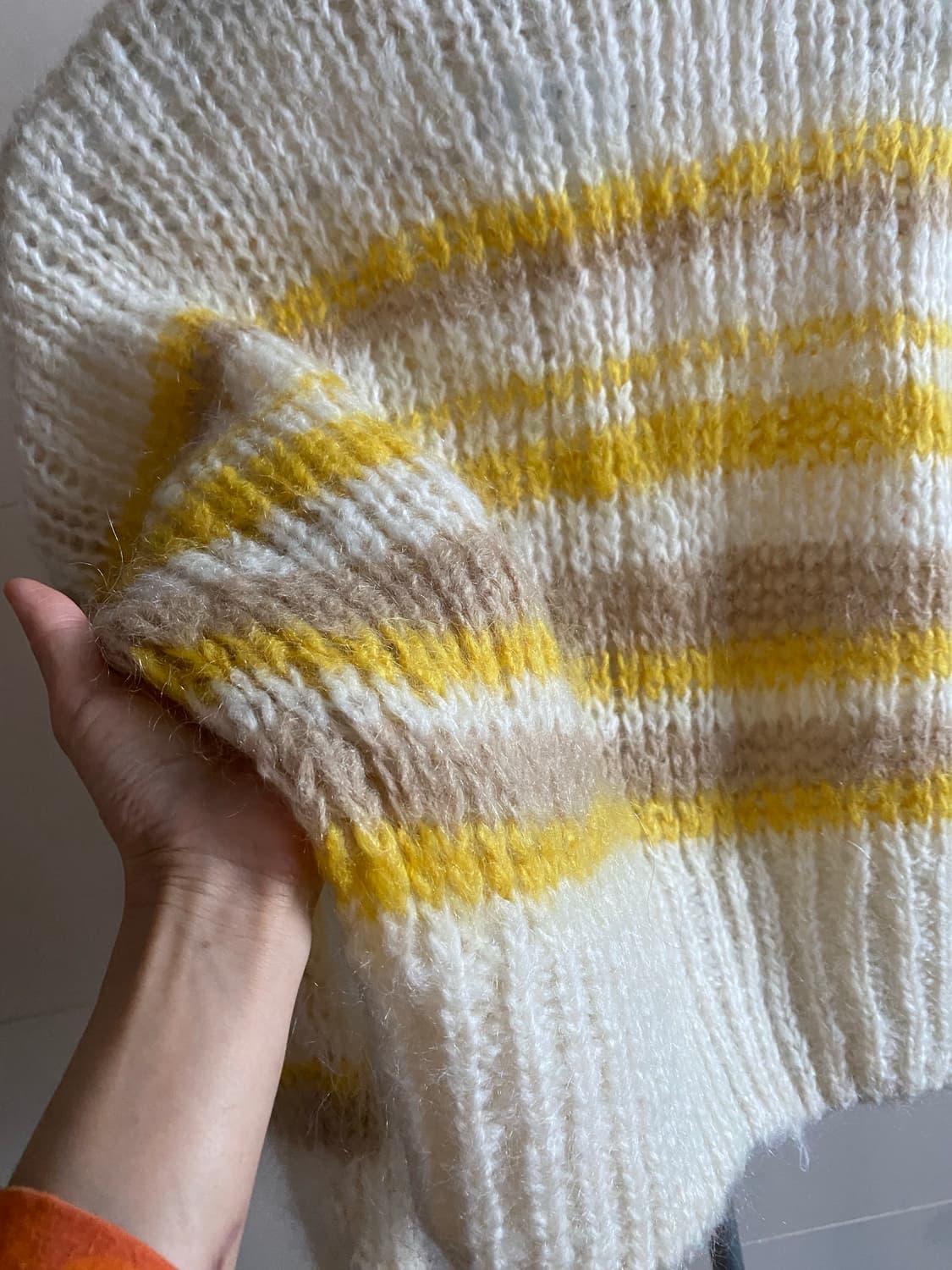 & Other Stories 줄무늬 모헤어 니트 S 상품이미지9