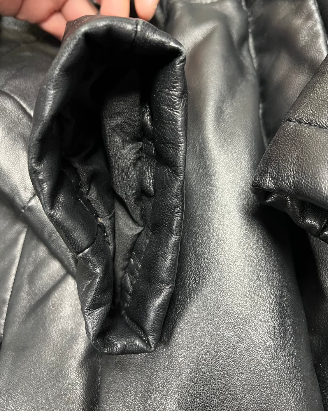 ROBO 폭스퍼 양가죽 구스다운 패딩 코트 88 상품이미지7