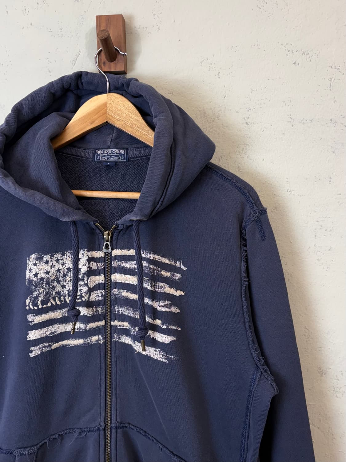 폴로랄프로렌 폴로진스 빈티지 디스트레드 성조기 후드집업 상품이미지2