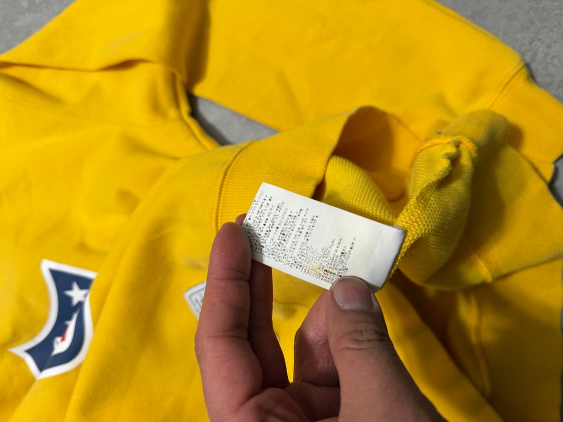 NFL  옐로우  빈티지  기모  스웻셔츠  95size   상품이미지6