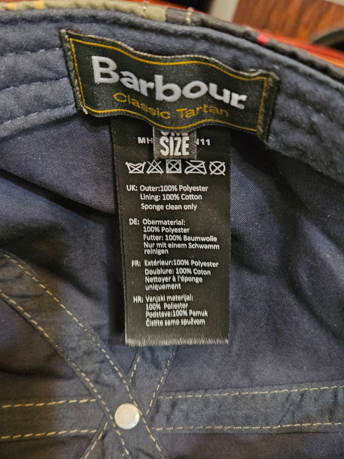 바버 클래식 타탄 캡 모자 상품이미지3