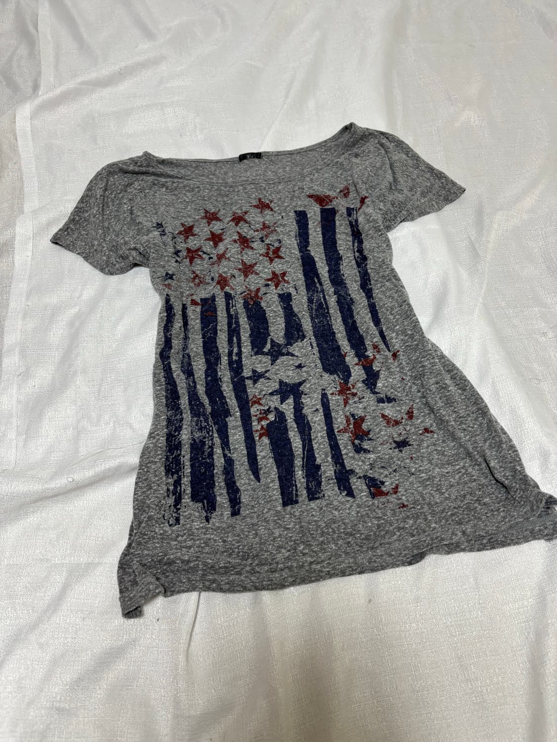 “Unknown” Old Glory Print Y2K Tee 상품이미지5