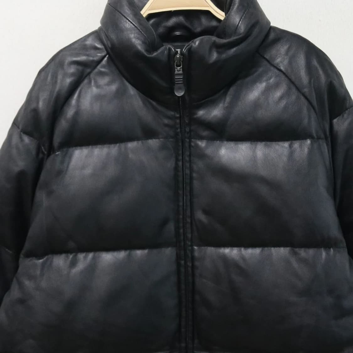 퍼스트다운  가죽 다운 패딩 61660 상품이미지5