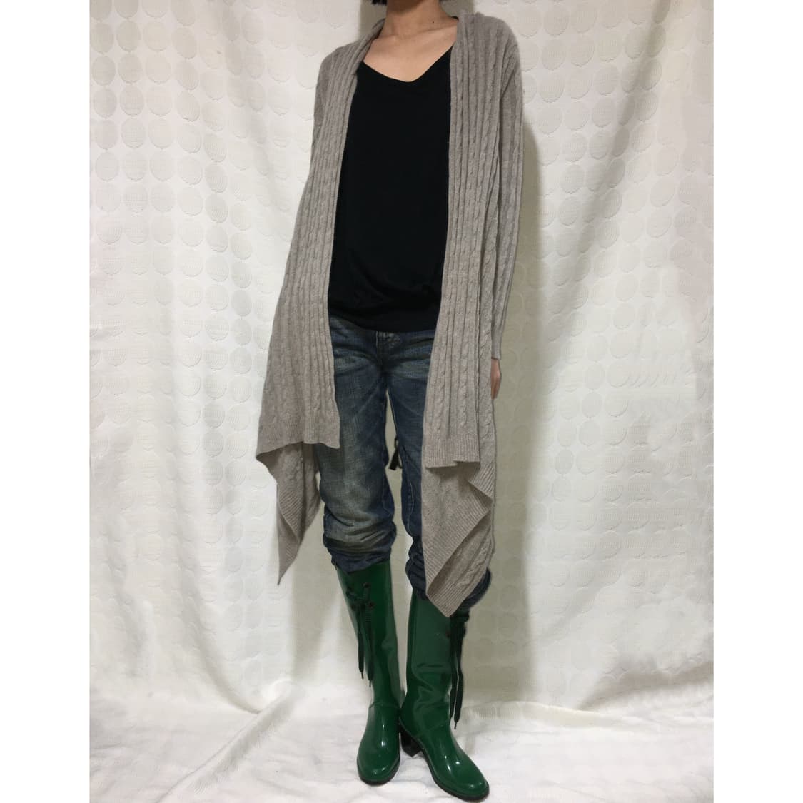 랄프 로렌 그레이 니트 가디건 상품이미지1