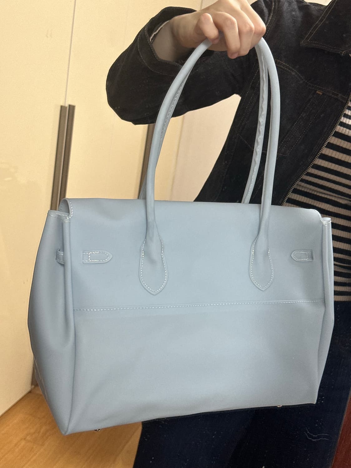 <SAMPLE SALE> 소라색 젤리 버킨 상품이미지5