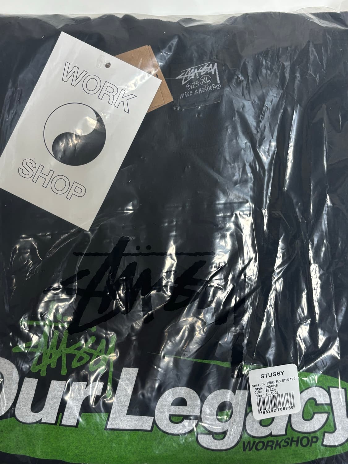 (XL) 스투시 아워레가시 워크샵 반팔 티셔츠 블랙 상품이미지2