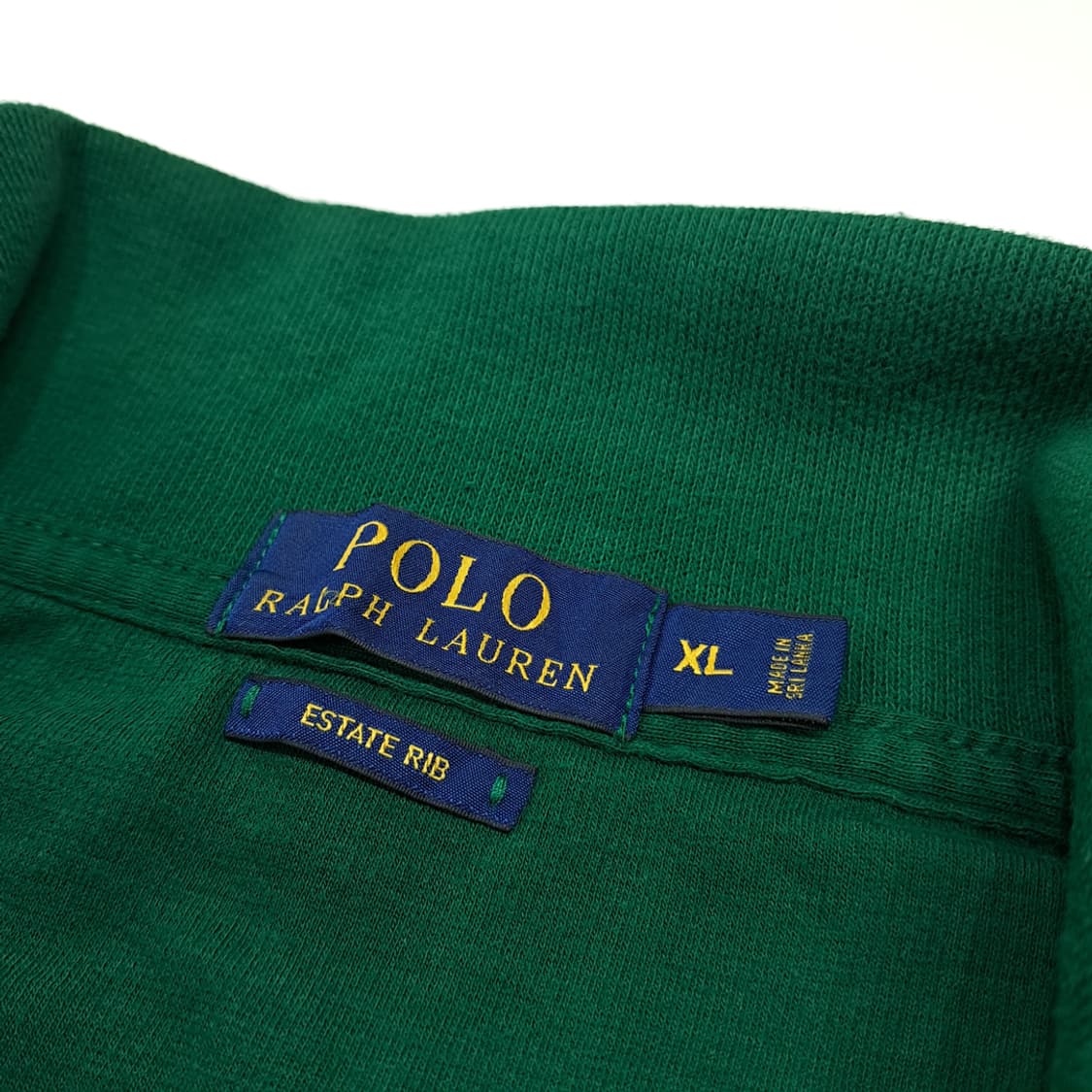 CL349 XL 폴로 코튼 가죽풀러 그린 니트 스웨터 상품이미지5