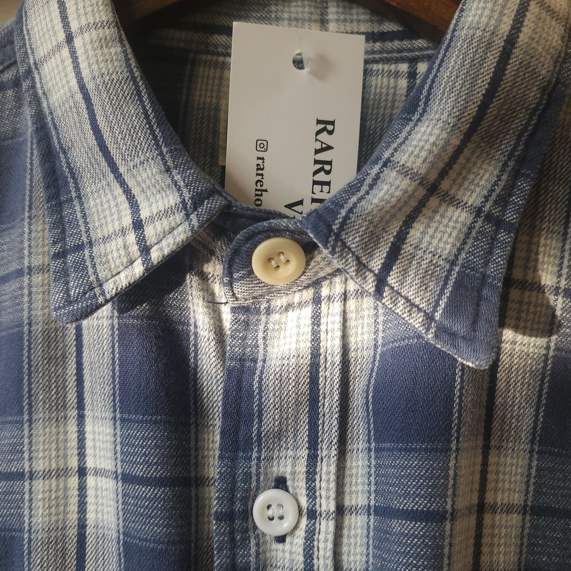 90s Lee 빈티지 체크셔츠 아메리칸 빈티지 플란넬 워크셔츠 블루 m 상품이미지9