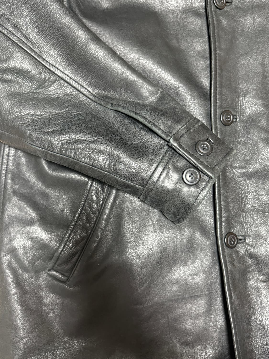 올드갭 레더 카코트 S 상품이미지5