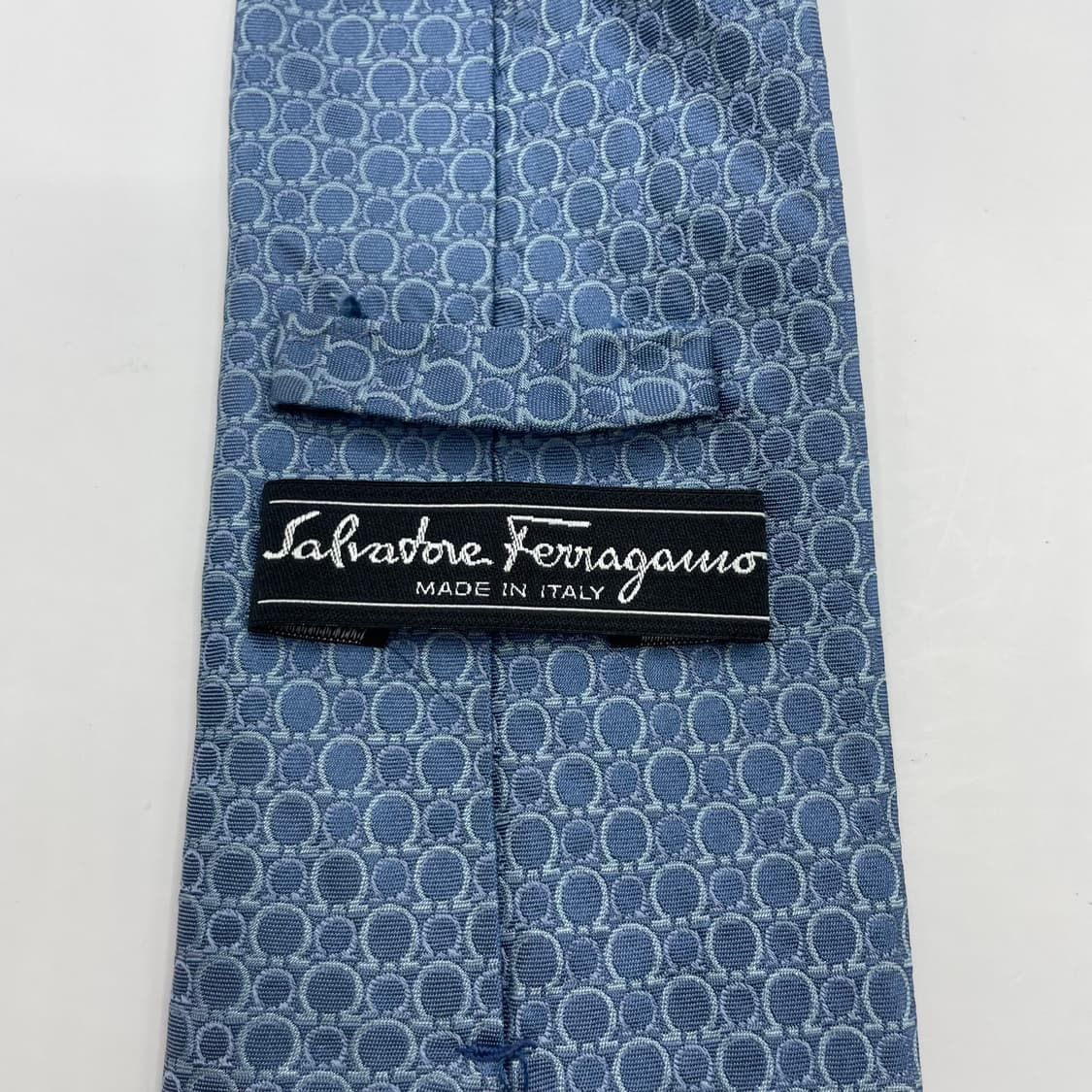 559) (Ferragamo) 살바토레페레가모 패턴 넥타이 (오염존재) 상품이미지5